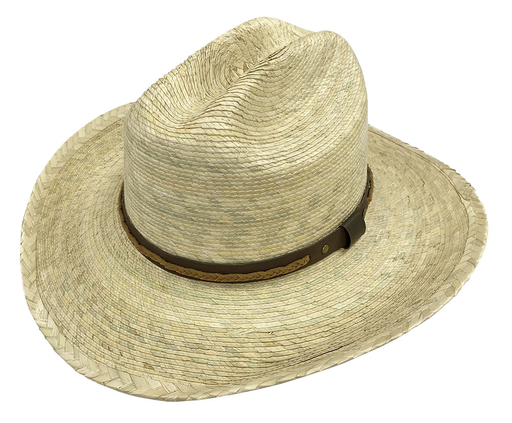 Ponderosa Braided Palm Leaf Cattleman - Summer Straw Hats